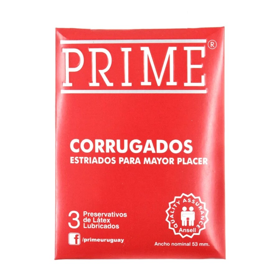 Preservativos Corrugado x3 – Prime Preservativos Corrugado x3 – Prime