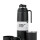 Termo Manija Rigida + Mate Acero inox. Negro Con Sicilia