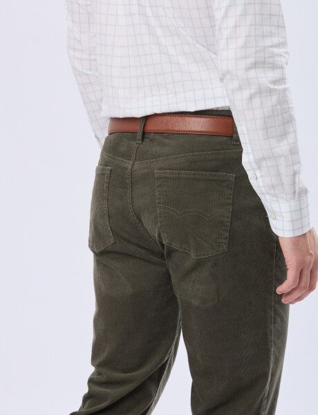 PANTALÓN DE PANA Verde