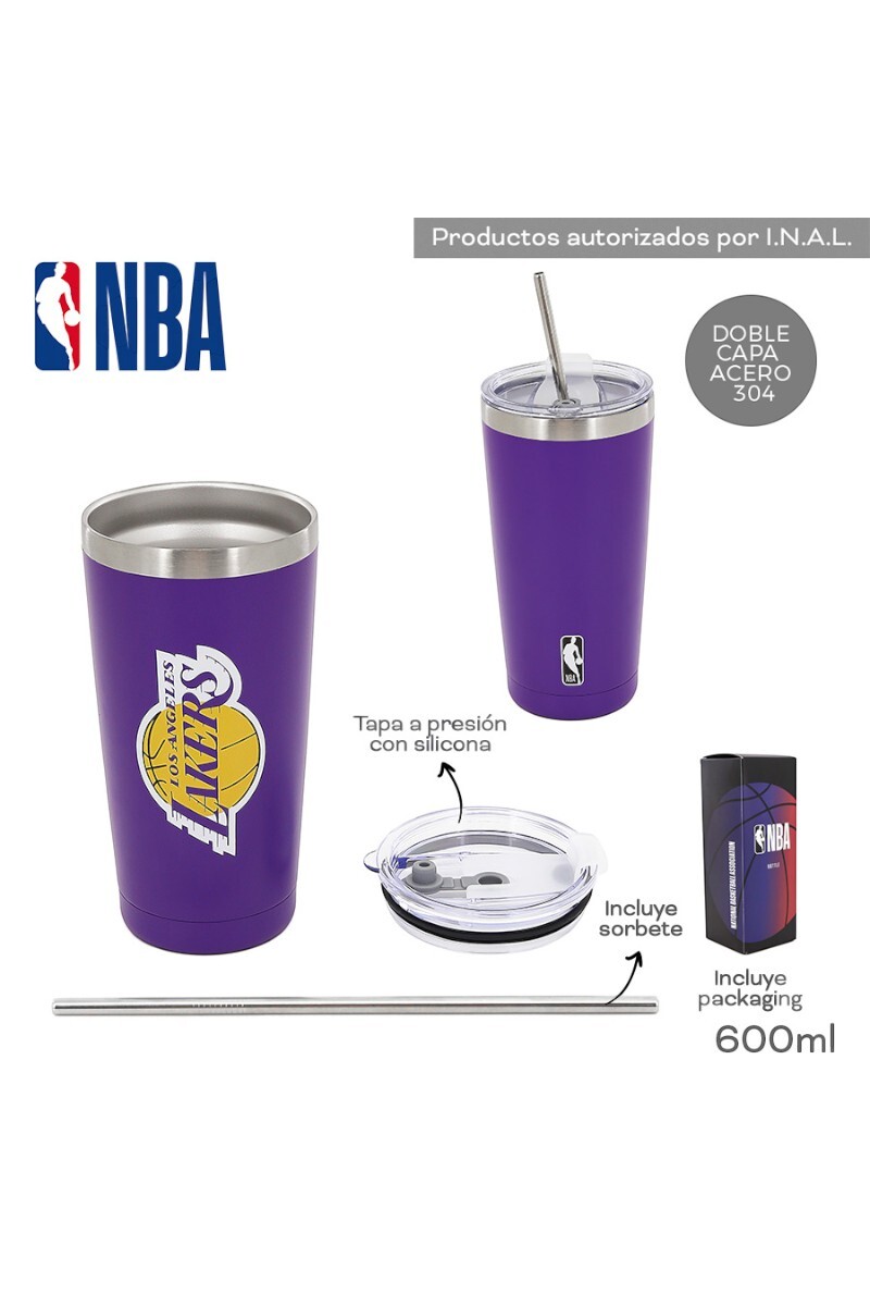 Vaso Termico NBA 600 ML Violeta