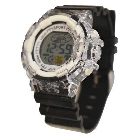Reloj Deportivo de Pulsera Waterproof Pantalla Luz p/ Mujer Negro/blanco