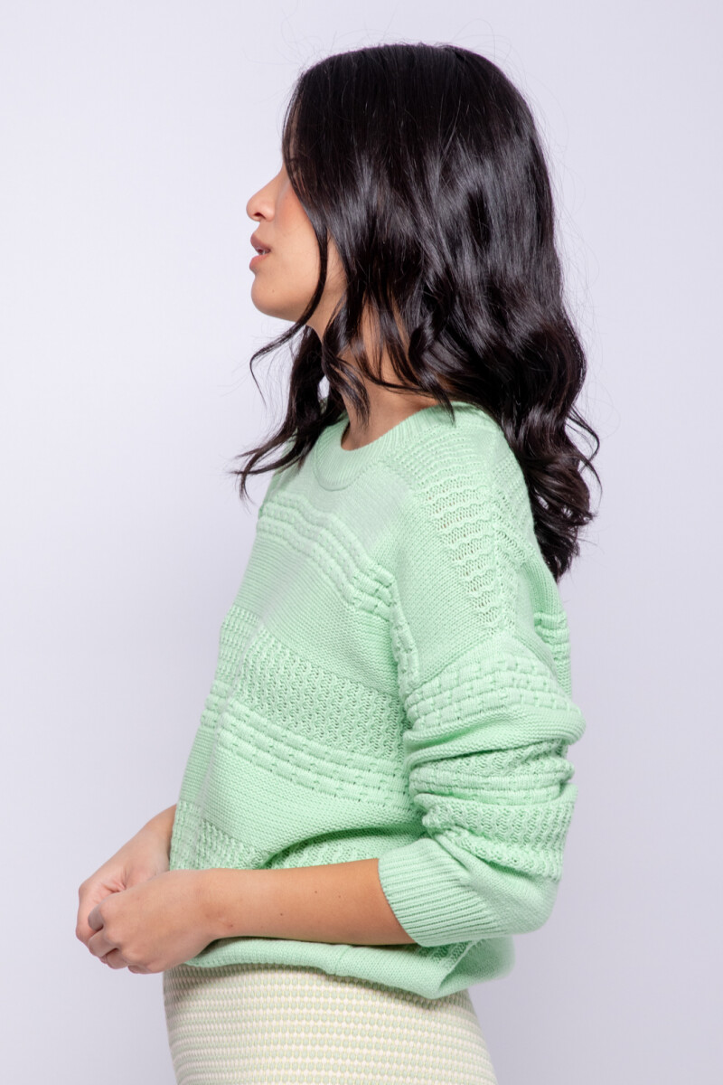 SWEATER OTELO SOLID Verde Menta