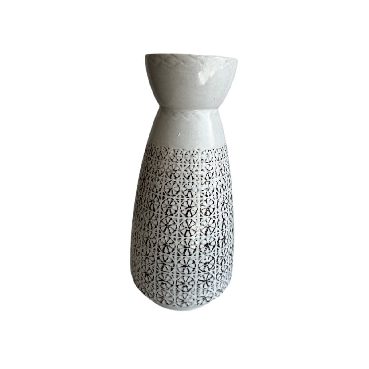 FLORERO CIRCLE 15X15X31CM BLANCO 