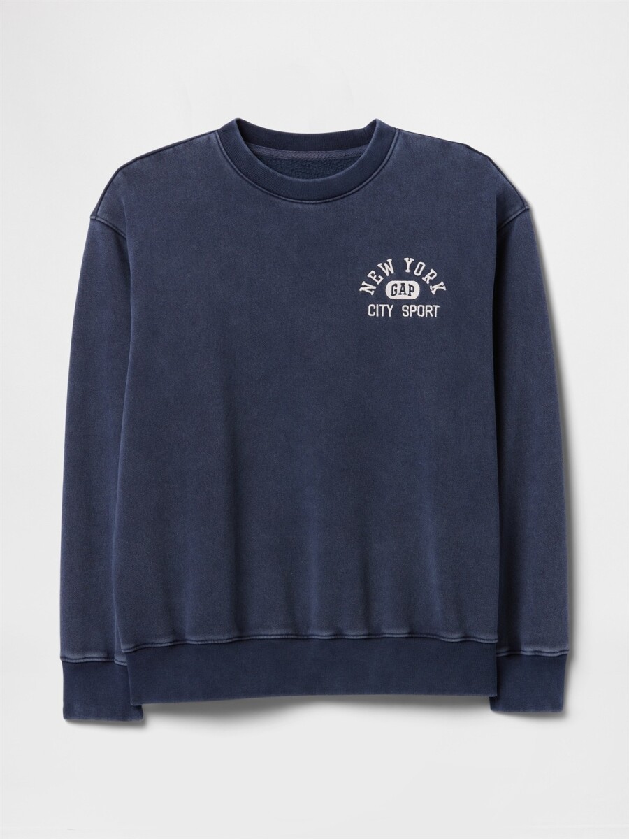 Buzo Deportivo Sin Felpa Logo Gap Mujer - Tapestry Navy 