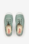 Zapatilla inglés puntera tintado enzimático aqua Verde