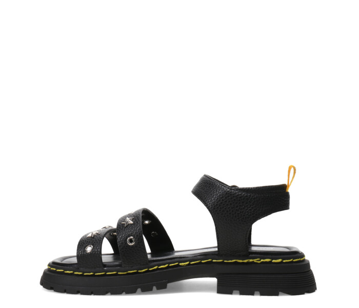 Sandalias de Niña MINI Miss Carol Tartan Con Tachas Negro