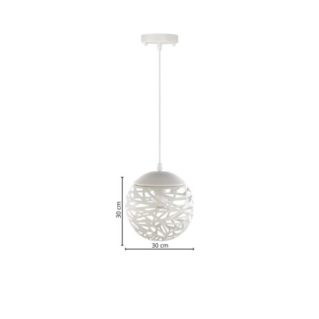 Lampara de techo Hamburgo D20 Blanca