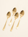 Cuchara De Té Olivo Set 4 Un. Dorado Color Unico