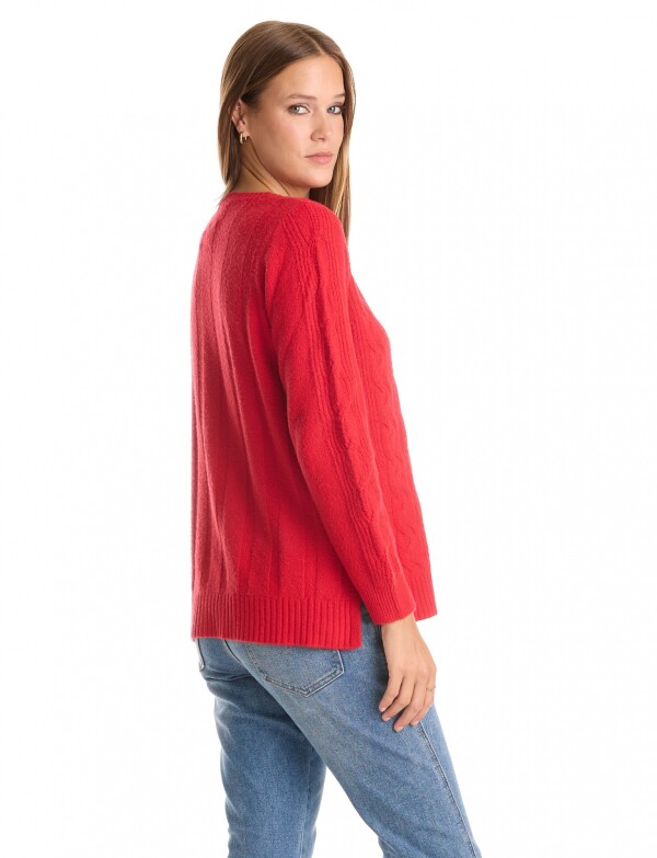 Buzo Soft Trenzas ROJO