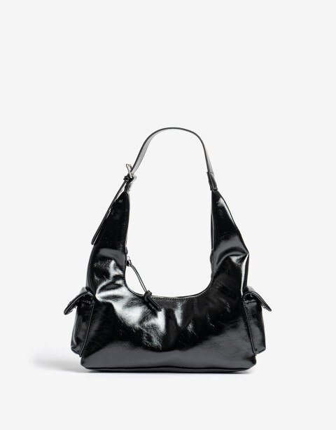 City Cartera Formato Baguette - Negro