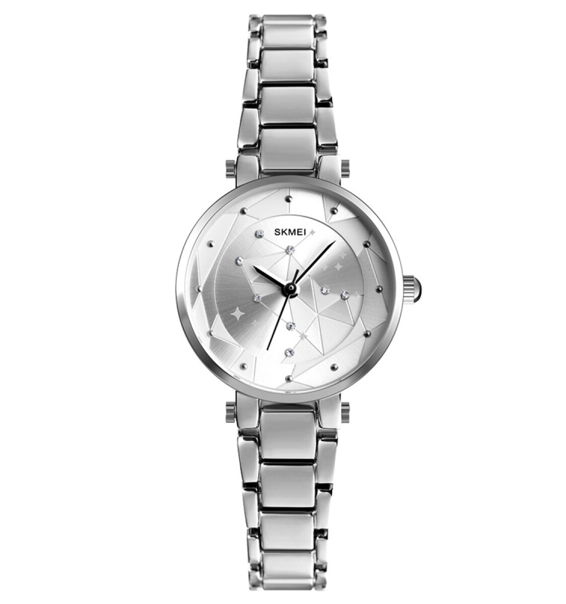 Reloj Skmei 1411si Para Mujer Analógico Acero Plateado 