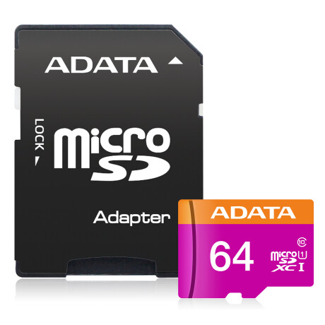 Tarjeta De Memoria Adata 64gb Micro Sdxc C/adapt. Tarjeta De Memoria Adata 64gb Micro Sdxc C/adapt.