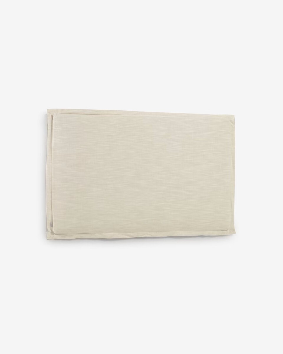 Cabecero desenfundable Tanit de lino 180 x 100 cm - blanco 