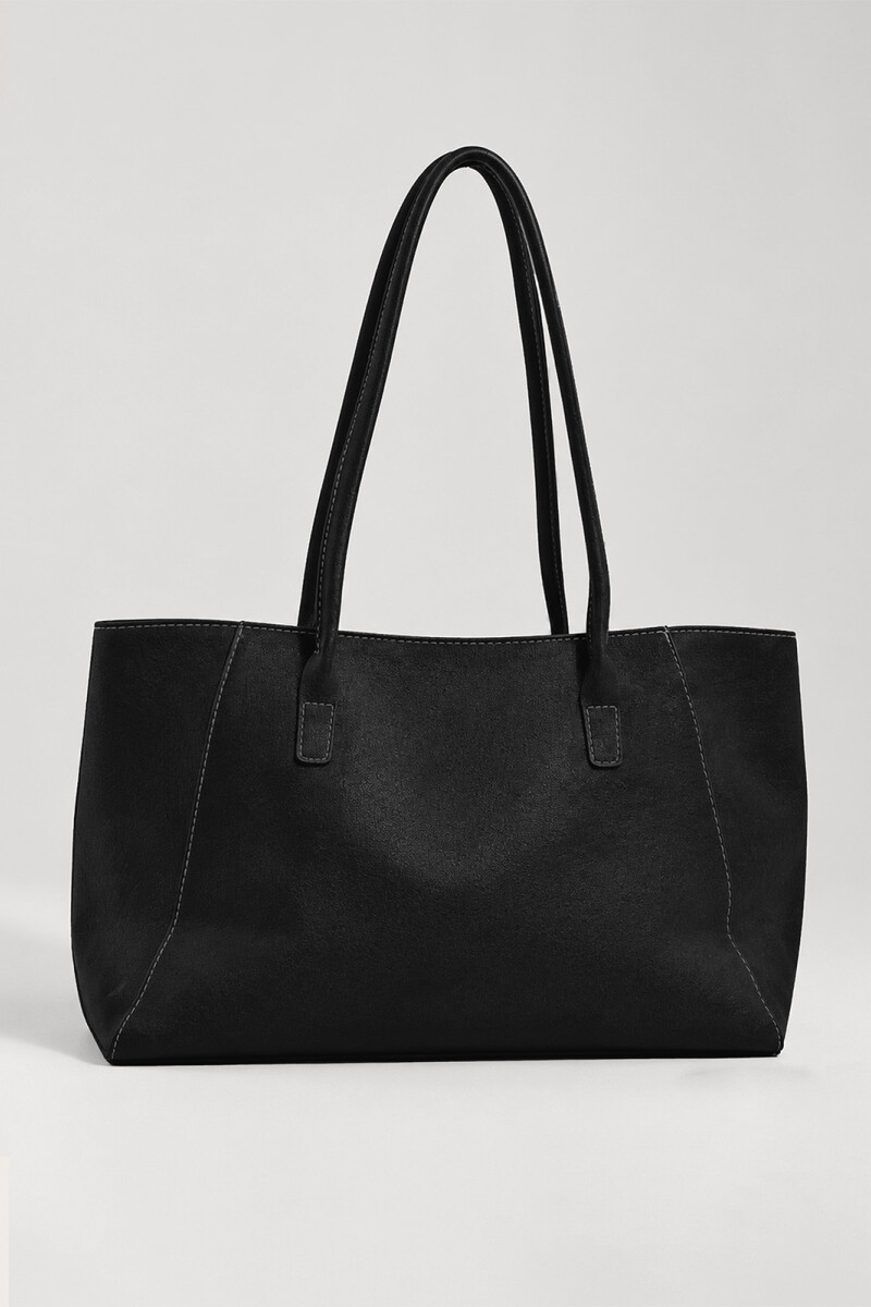 CARTERA SUEDE HEBILLA NEGRO