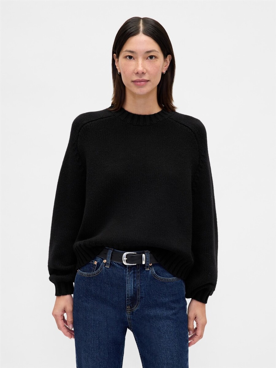 Buzo Relaxed Algodón Mujer - Black 22 