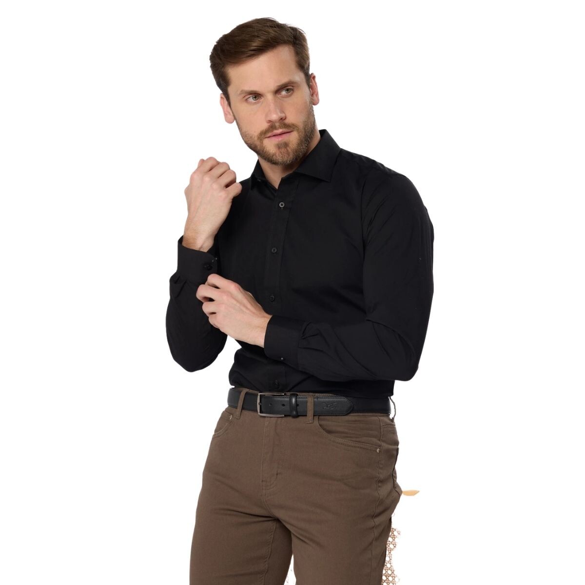 CAMISA XS-4XL - NEGRO 