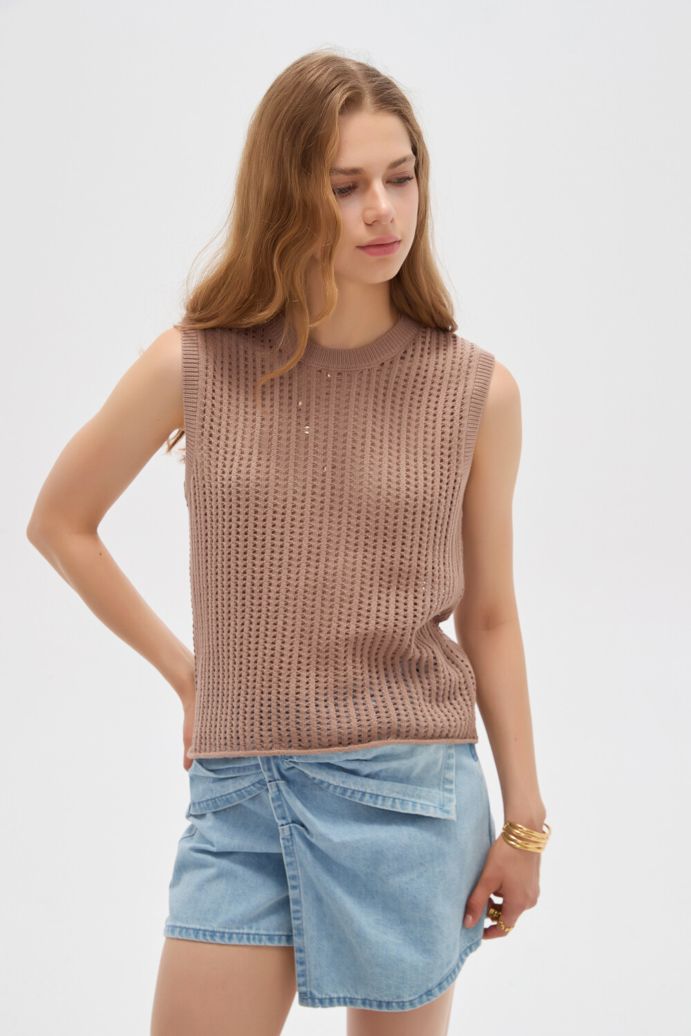 Musculosa Ruka Taupe Claro