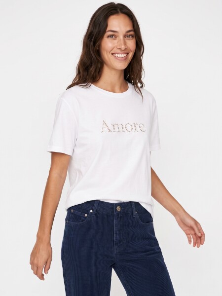 REMERA AMORE BLANCO