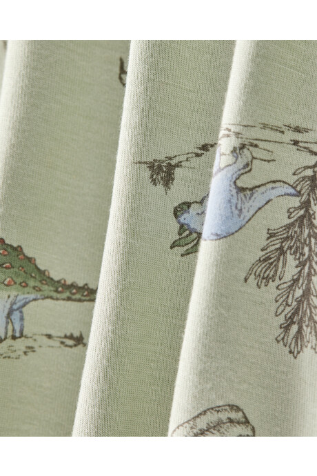 Pijama una pieza de viscosa Ecovero, con pie, diseño dinos, línea Purelysoft Sin color