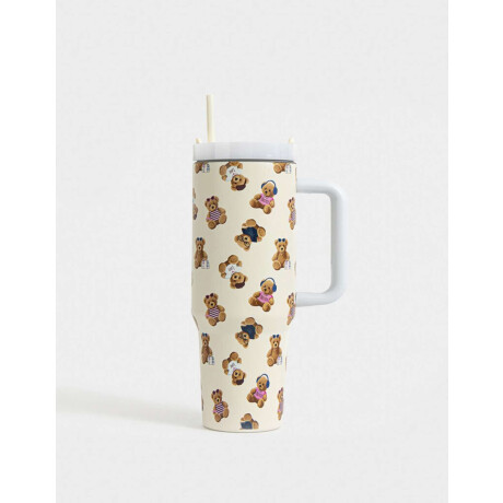 Vaso Térmico Estampa Teddy Blanco Crudo