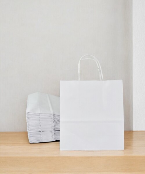 Pack x 50 - bolsa lisa 22x10x24 cm. BLANCO