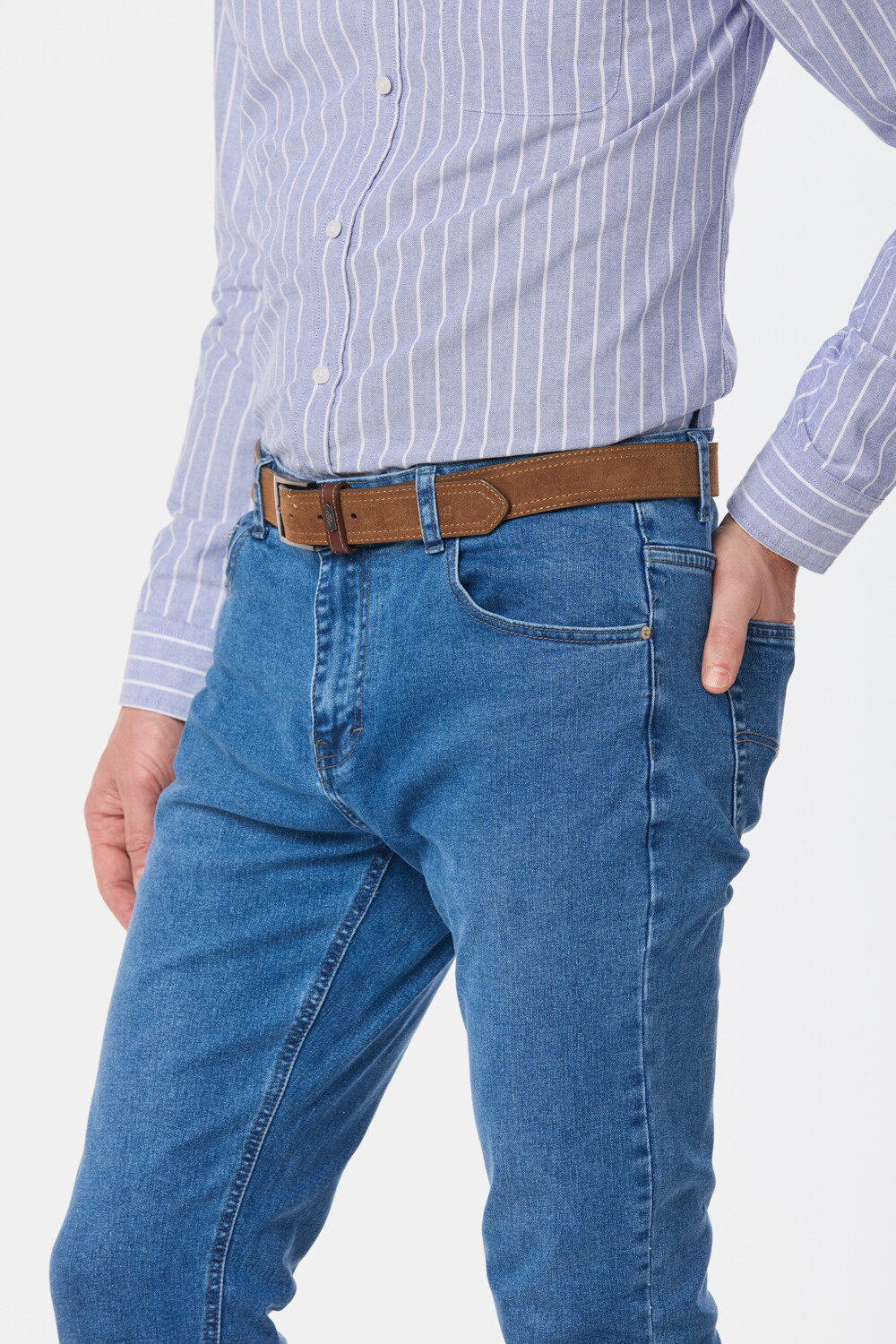 PANTALÓN DE JEAN SKINNY Azul claro