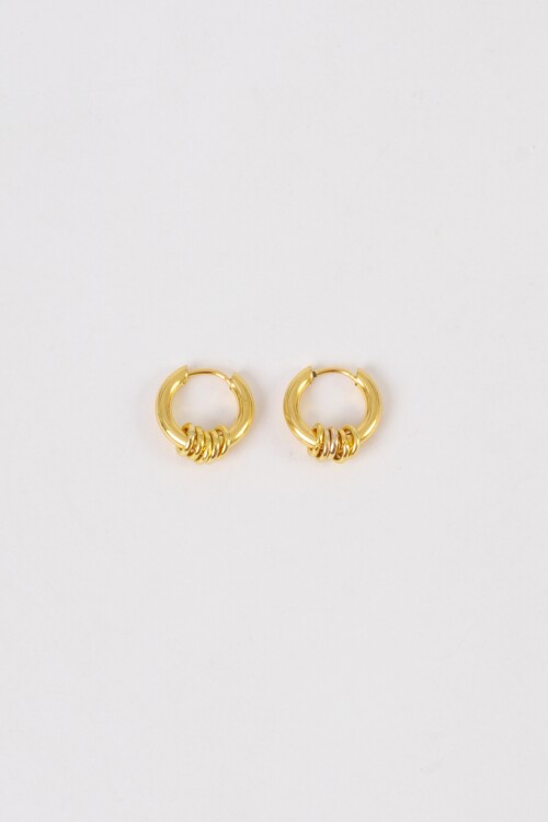 Aro con detalle dorado