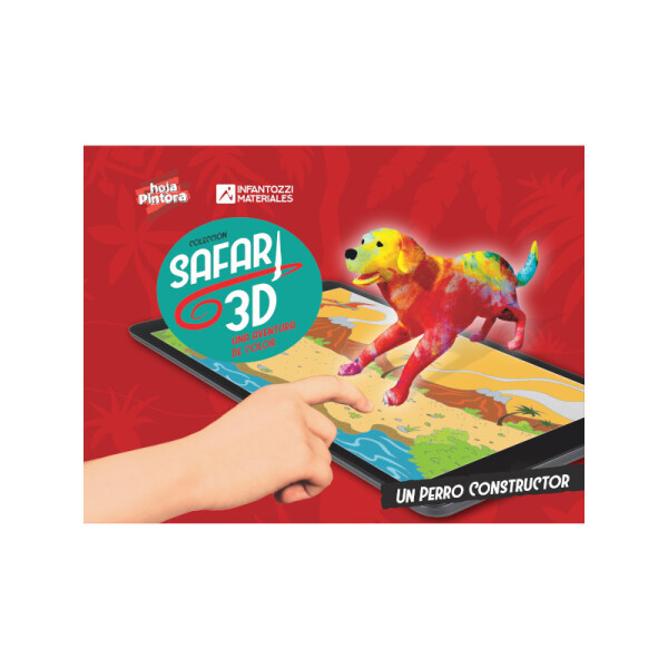 Libro Safari 3D Un perro constructor Única