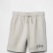 V-BAS LOGO SHORT LIGHT HEATHER GREY