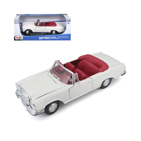 Auto de Colección Maisto 1967 Mercedes Bens 280SE Cabrio Escala 1:18 U
