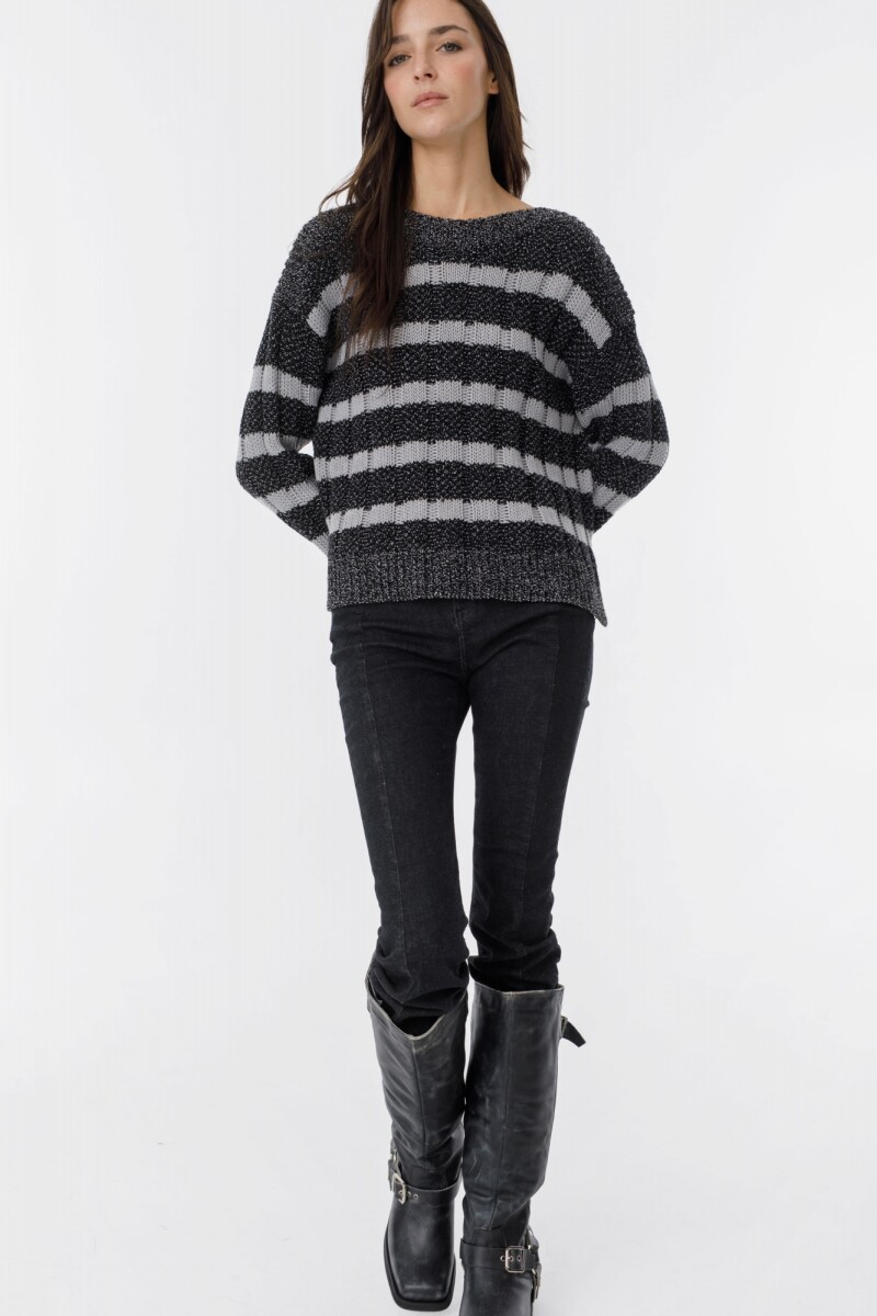 Sweater Serena Negro/Gris