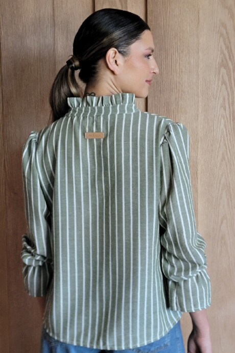 Blusa Copenhague Lino raya safari