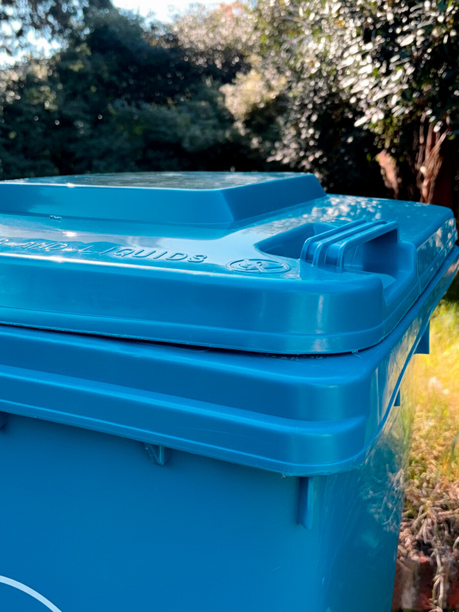 CONTENEDOR PARA RESIDUOS 120L azul