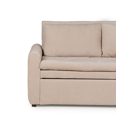 Sofá Cama Saara - Tela Microfibra 3012 (Beige)