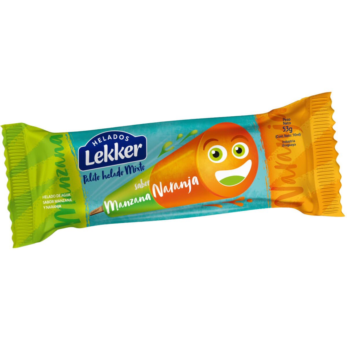 PALITO LEKKER MANZANA Y NARANJA 50CC 