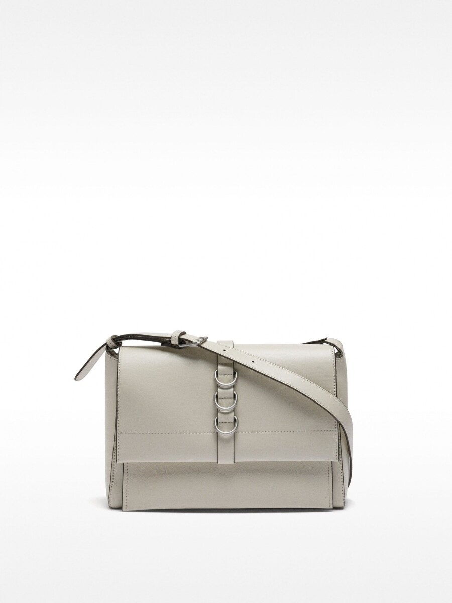 Bolso Bandolera Con Solapa Imantada crudo