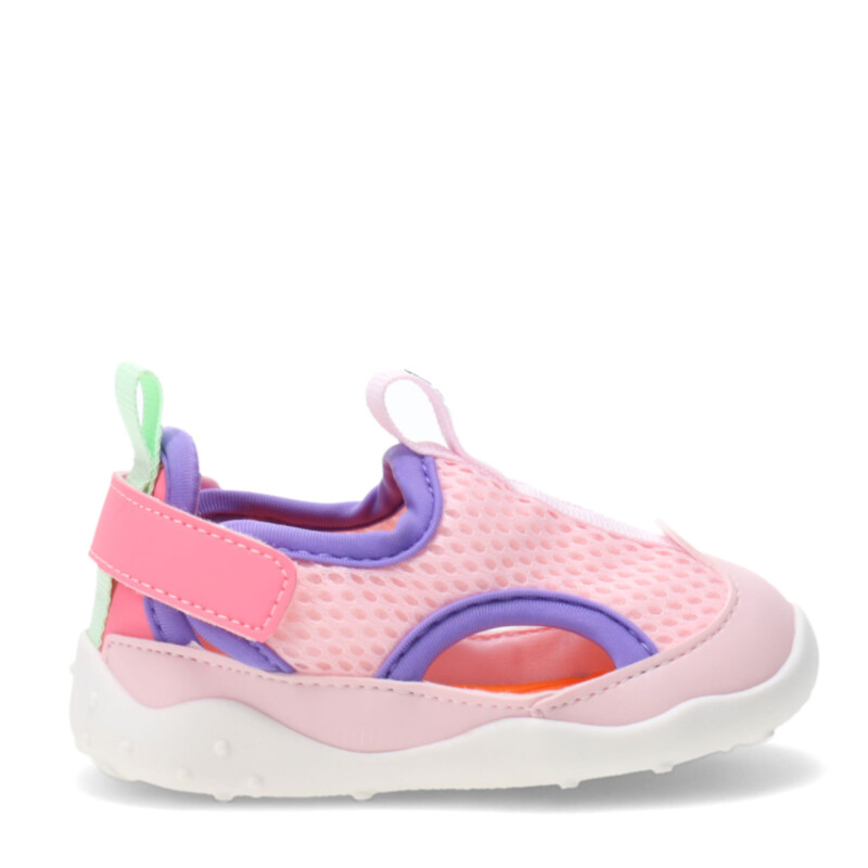 Championes de Niños Bibi Fisioflex 4.0 Velcro Rosa - Multicolor