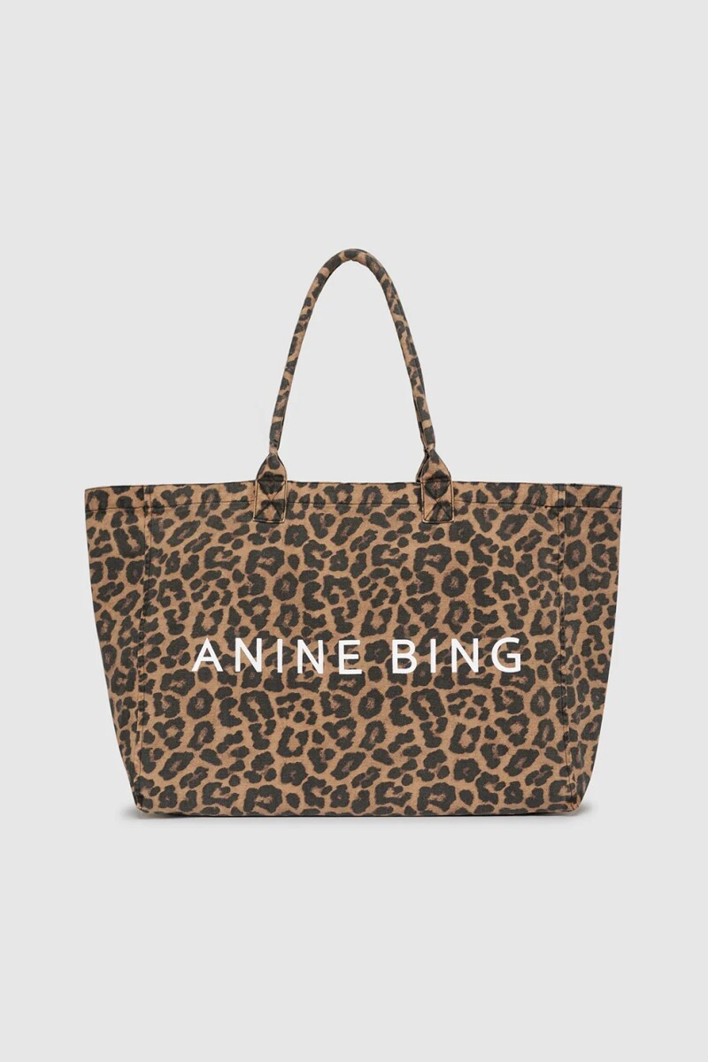 BOLSO LEO TOTE DE LONA Leopardo