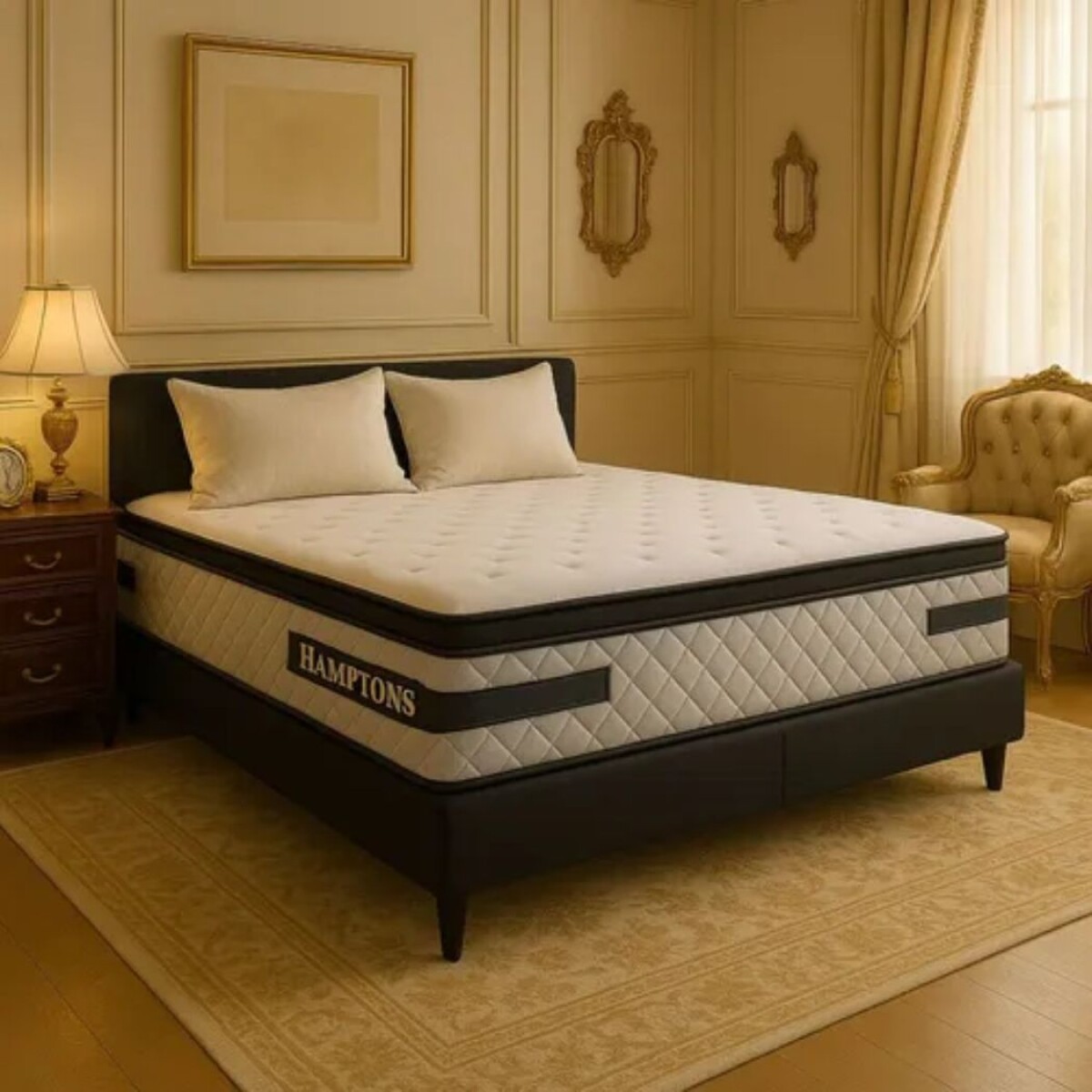 Sommier Queen Hamptons Platinum - Negro 