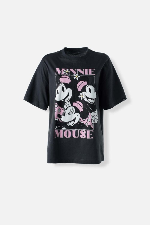 Camiseta mujer Minnie NEGRO
