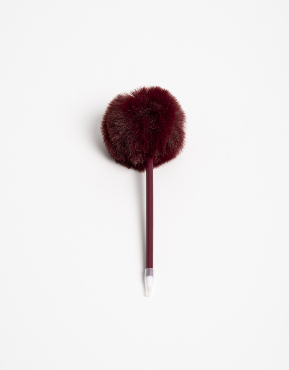 Lapicera Con Pompón De Plush 