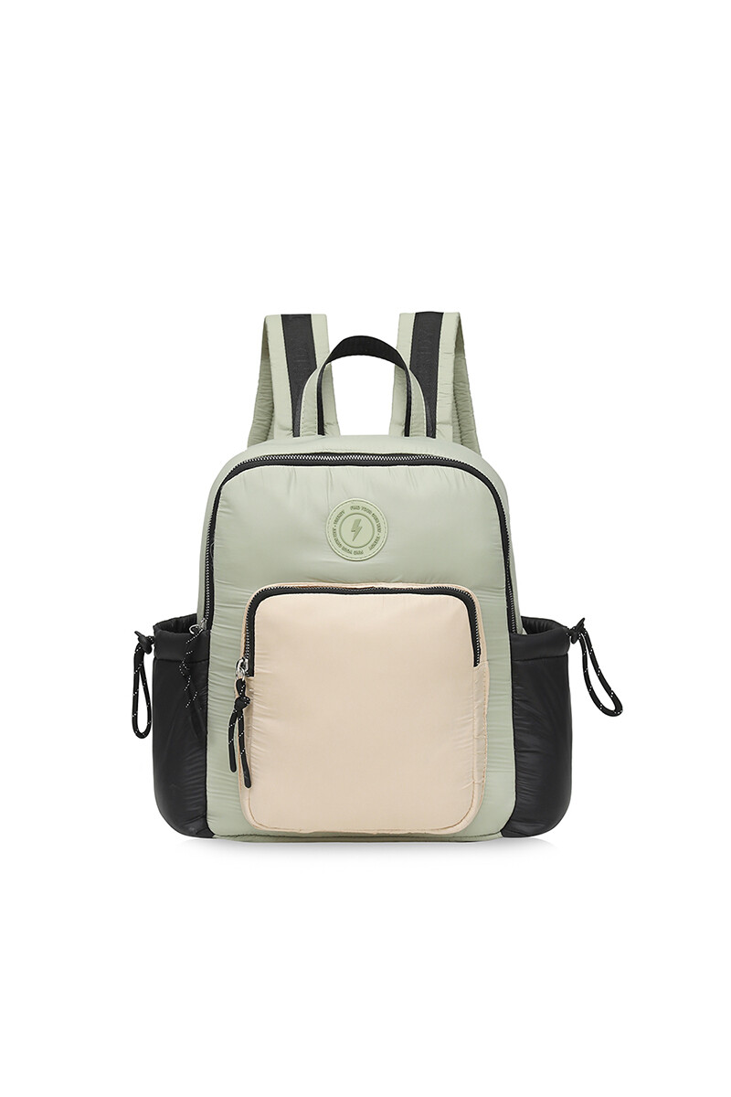 Mochila puffer Verde