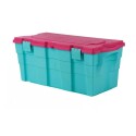 CAJA BAUL ORGANIZADOR 100LTS WENCO VERDE/ROSADO Verde