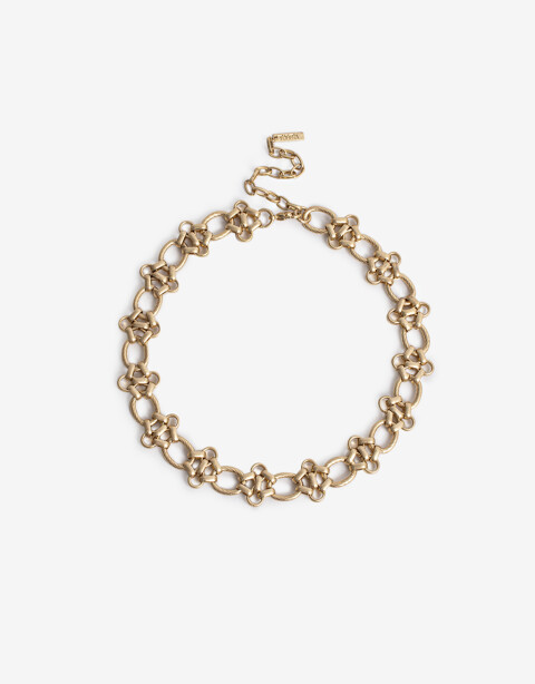 Collares Cortos Metal Collar Corto Metal - Dorado Oro Cepillado Mate