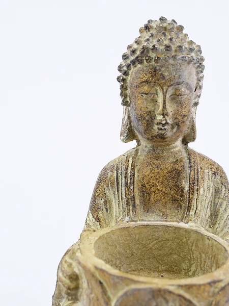 BUDA POLIRES CON PORTA VELA NATURAL