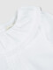 Blusa Tira Bordada En Volante Del Cuello Blanco