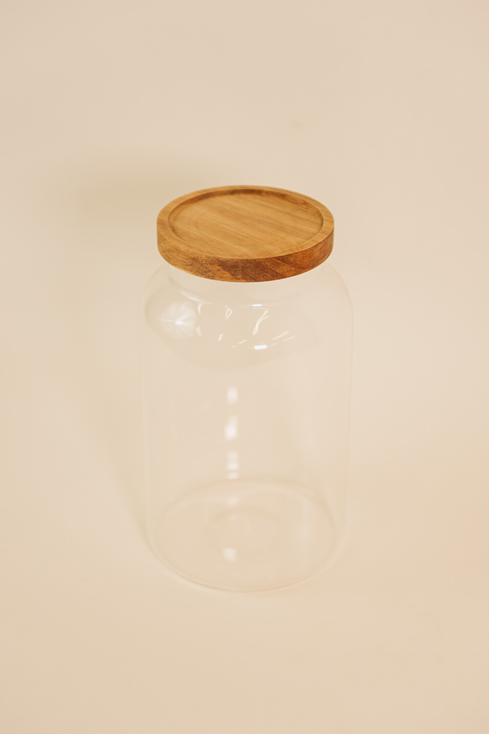 Tarro Cocina Tapa Madera Color Unico