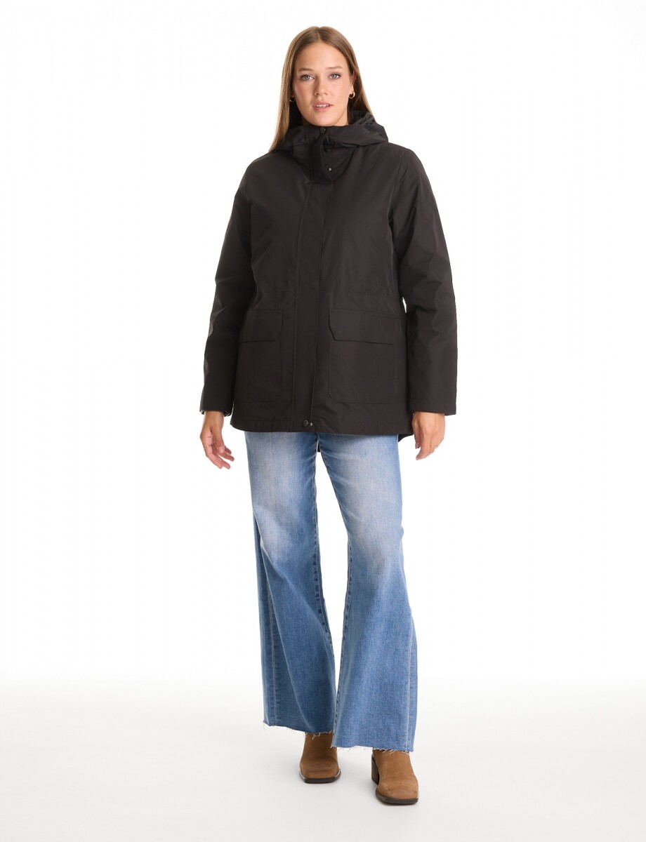 Campera Abrigo 3 En 1 - Negro 