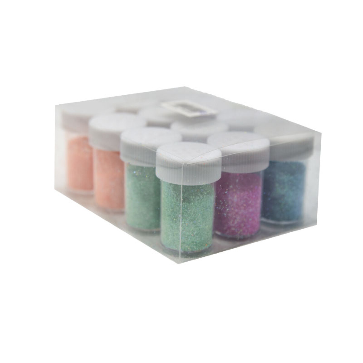 Brillantina GLITTER Fina 12 Potes en Caja 