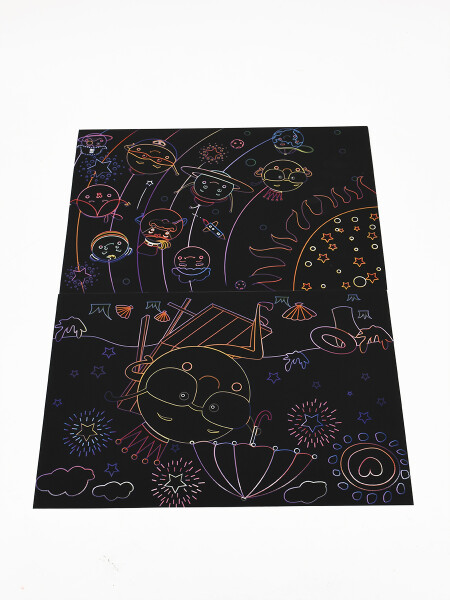 TARJETAS RASPABLES NEGRO